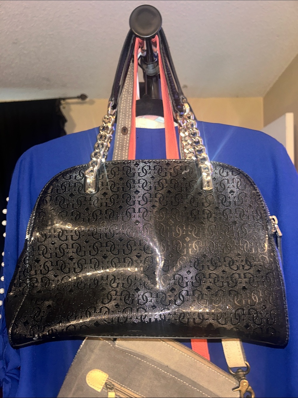 GUESS Malena Cali Satchel with Silver Hardware - Picture 2 of 5